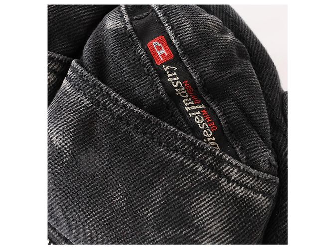 Bolsa tiracolo Diesel Multi-Pkts Multipocket em denim lavado, Cinza - vista 11