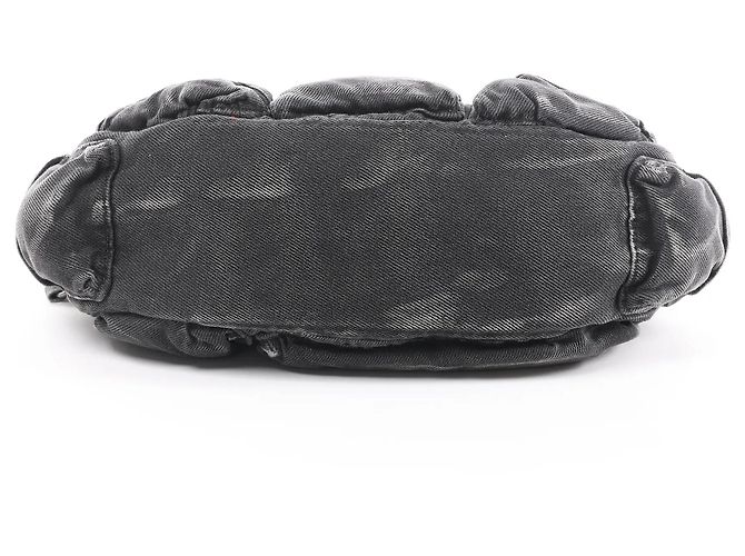 Bolsa tiracolo Diesel Multi-Pkts Multipocket em denim lavado, Cinza - vista 8