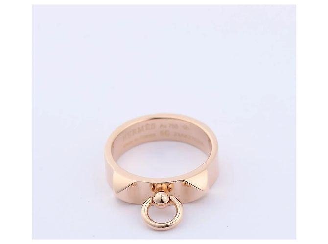 Hermès Hermes Collier de Chien Ring 750(PG) 6.5g 50 21AK270306 Golden - view 3