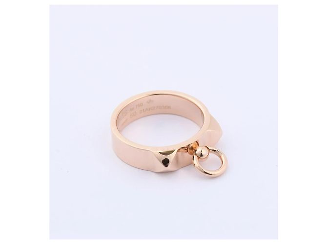 Hermès Hermes Collier de Chien Ring 750(PG) 6.5g 50 21AK270306 Golden - view 5