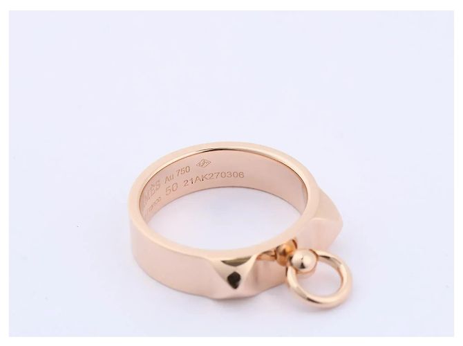 Hermès Hermes Collier de Chien Ring 750(PG) 6.5g 50 21AK270306 Golden - view 6