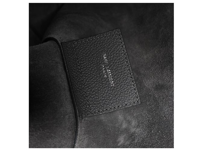 Autre Marque Borsa a tracolla Bold in pelle Saint Laurent Paris in grigio 676657 - vista 11