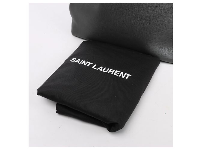 Autre Marque Borsa a tracolla Bold in pelle Saint Laurent Paris in grigio 676657 - vista 12