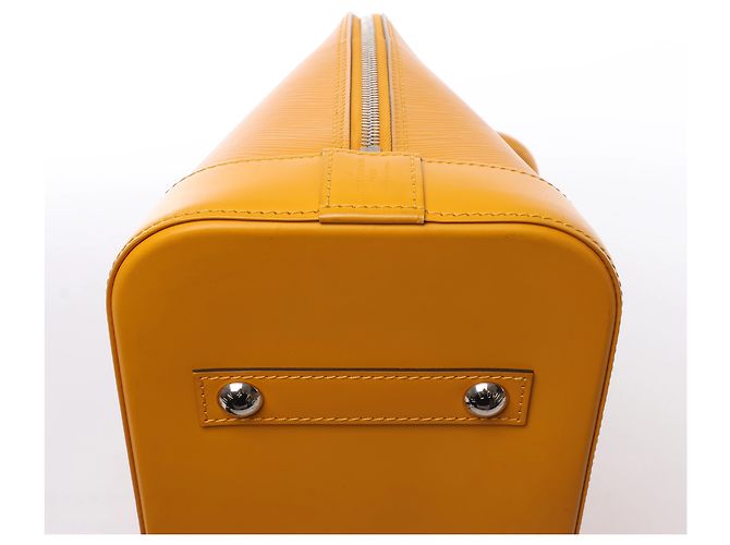 Borsa a mano Louis Vuitton Alma PM in pelle Epi Gialla M52149 Giallo - vista 11