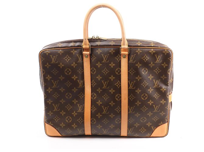 Louis Vuitton Porte Document Voyages Monogram Handbag in Brown M53361 - view 2
