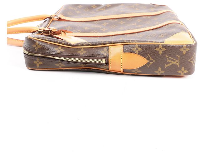 Louis Vuitton Porte Document Voyages Monogram Handbag in Brown M53361 - view 3