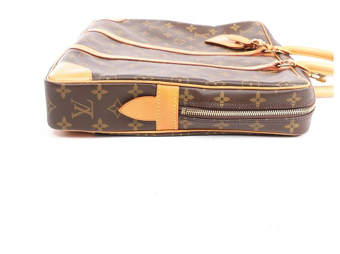 Louis Vuitton Porte Document Voyages Monogram Handbag in Brown M53361 - view 4