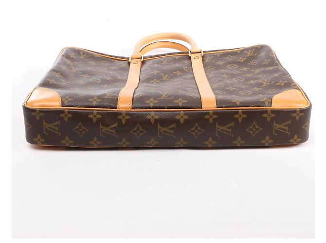 Louis Vuitton Porte Document Voyages Monogram Handbag in Brown M53361 - view 7