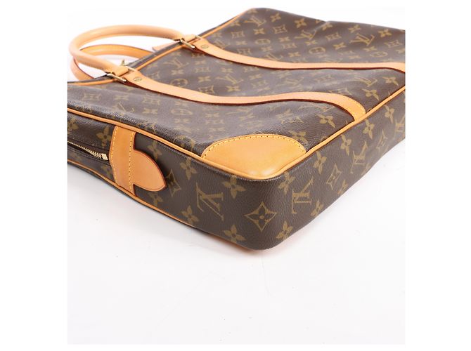 Louis Vuitton Porte Document Voyages Monogram Handbag in Brown M53361 - view 8