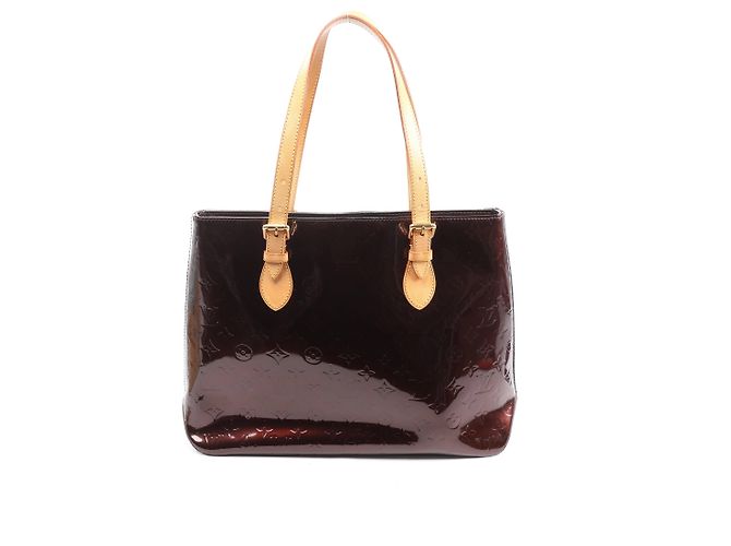 Borsa a spalla Louis Vuitton Brentwood in pelle Vernis, Amarante Purple M91994 - vista 2