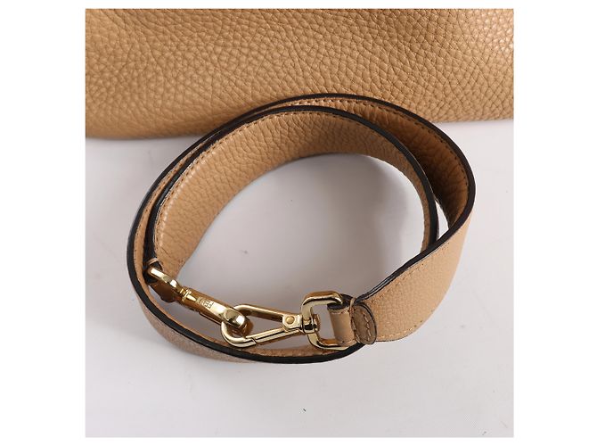 Borsa 2Way Fendi Selleria FF Medium in pelle, Marrone 8BH368 - vista 14