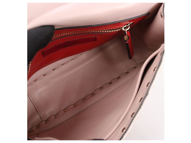 Borsa a spalla 2Way Valentino Garavani Rockstud Spike in pelle Rosa - vista 11