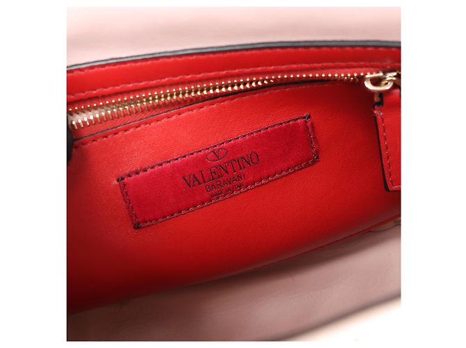 Borsa a spalla 2Way Valentino Garavani Rockstud Spike in pelle Rosa - vista 12