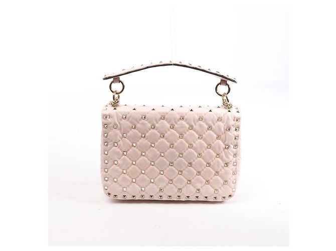 Borsa a spalla 2Way Valentino Garavani Rockstud Spike in pelle Rosa - vista 2