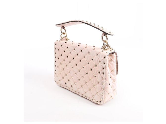 Borsa a spalla 2Way Valentino Garavani Rockstud Spike in pelle Rosa - vista 4