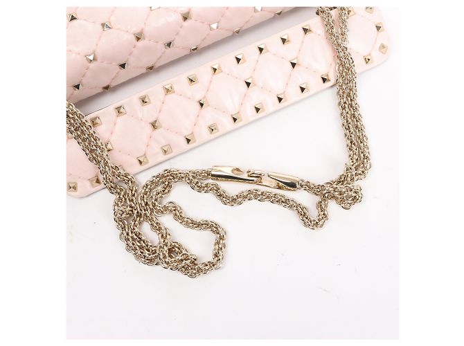 Borsa a spalla 2Way Valentino Garavani Rockstud Spike in pelle Rosa - vista 8
