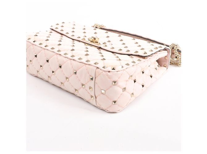 Borsa a spalla 2Way Valentino Garavani Rockstud Spike in pelle Rosa - vista 9