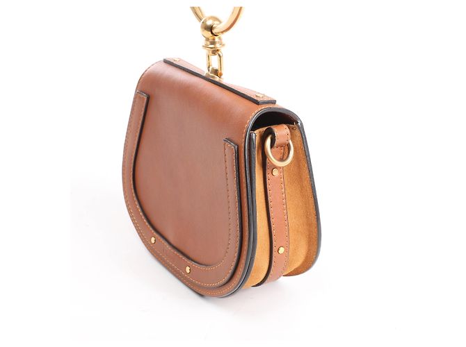 Chloé Borsa a mano 2Way Nile in pelle Chloe, marrone Beige - vista 3