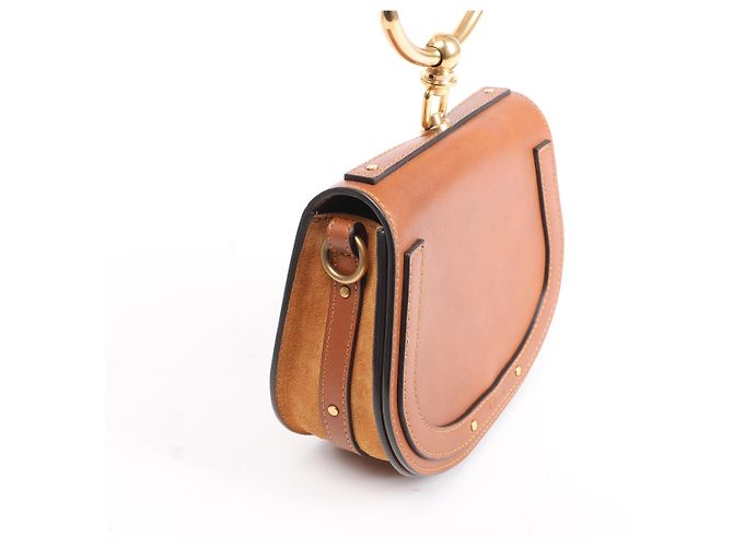 Chloé Borsa a mano 2Way Nile in pelle Chloe, marrone Beige - vista 4