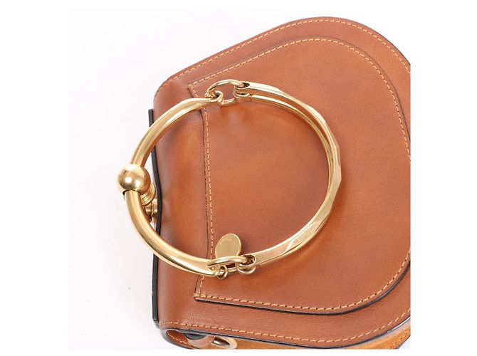 Chloé Borsa a mano 2Way Nile in pelle Chloe, marrone Beige - vista 5