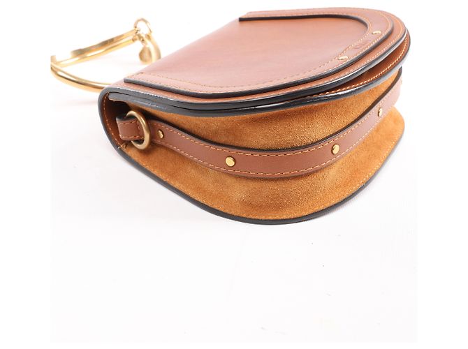 Chloé Borsa a mano 2Way Nile in pelle Chloe, marrone Beige - vista 9
