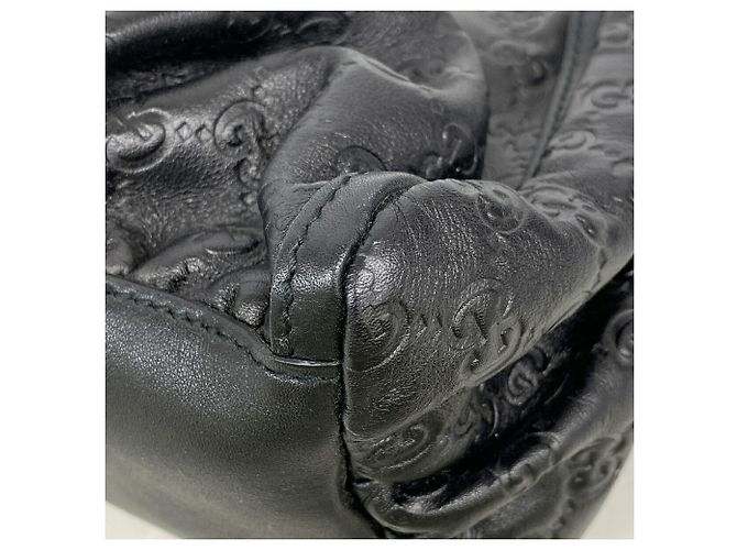 Borsa a tracolla Gucci in pelle nera - vista 7