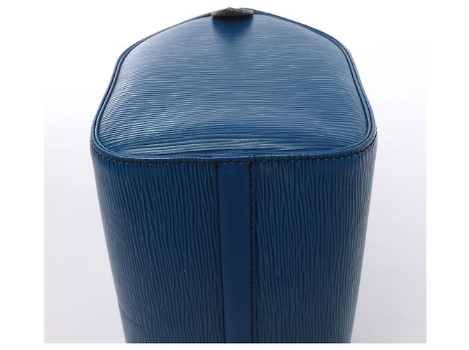 Borsa a mano Louis Vuitton Speedy 25 in pelle Epi Blu M43015 - vista 8