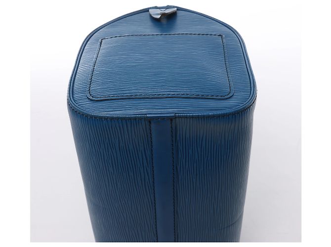 Borsa a mano Louis Vuitton Speedy 25 in pelle Epi Blu M43015 - vista 9