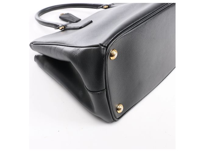 Borsa 2Way Prada Galleria in pelle Saffiano Nera Nero - vista 11