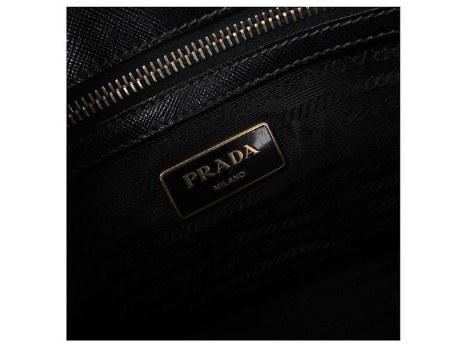 Borsa 2Way Prada Galleria in pelle Saffiano Nera Nero - vista 13