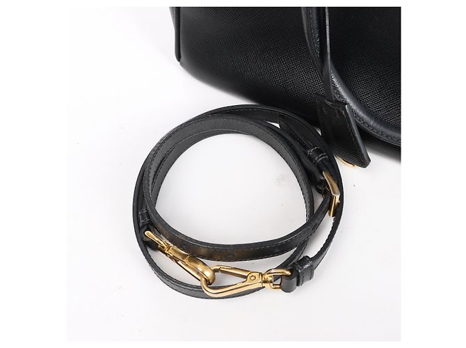 Borsa 2Way Prada Galleria in pelle Saffiano Nera Nero - vista 14