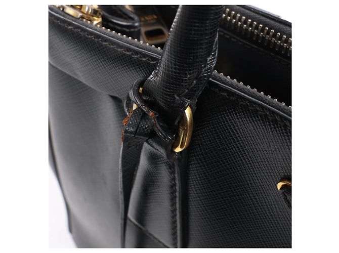 Borsa 2Way Prada Galleria in pelle Saffiano Nera Nero - vista 6