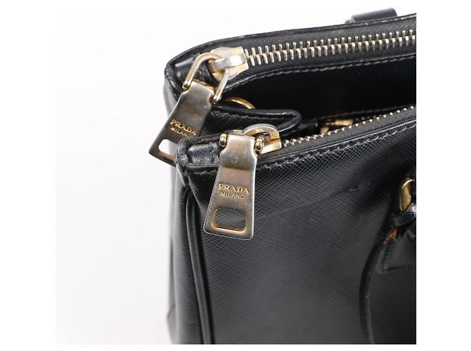 Borsa 2Way Prada Galleria in pelle Saffiano Nera Nero - vista 8