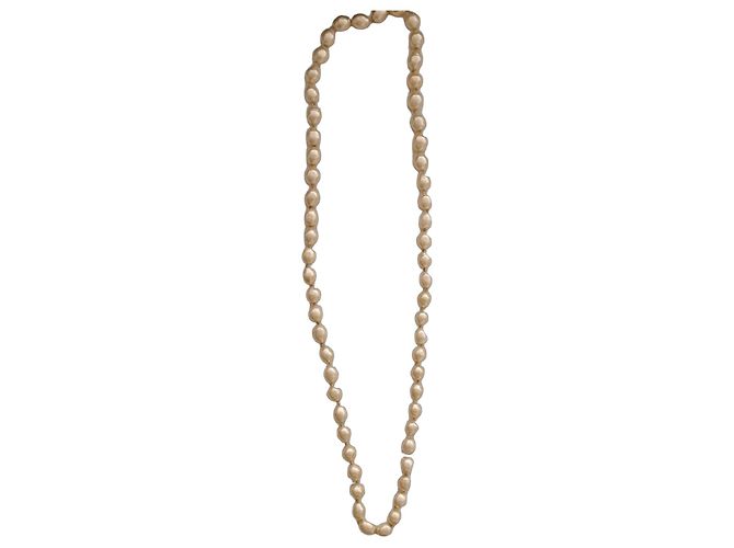 Chanel Modeschmuck-Perlenkette Roh - Ansicht 2
