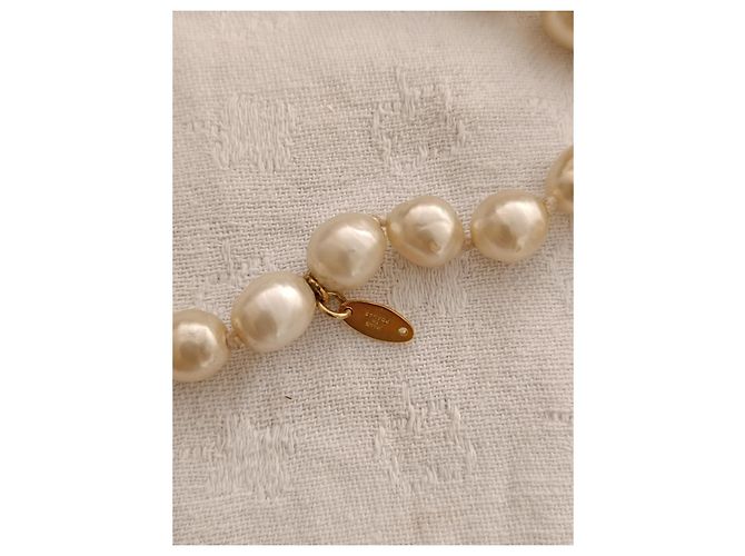 Chanel Modeschmuck-Perlenkette Roh - Ansicht 4