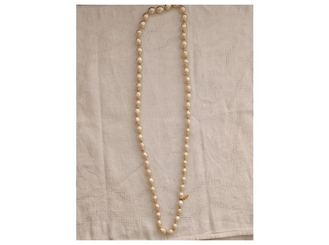 Chanel Modeschmuck-Perlenkette Roh - Ansicht 6