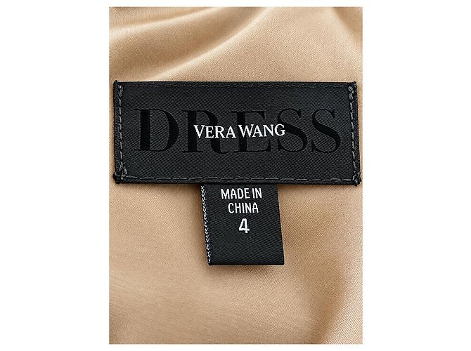 Vera Wang Abito Nero Scollo all'Americana e Drappeggio - vista 5