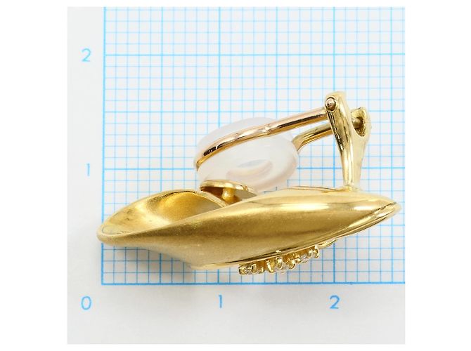 Autre Marque Orecchini a clip in oro giallo 18K e diamanti - vista 5