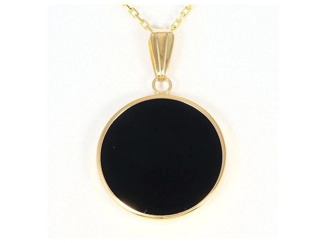 Autre Marque Collar de oro amarillo 18K con camafeo de piedra - vista 3