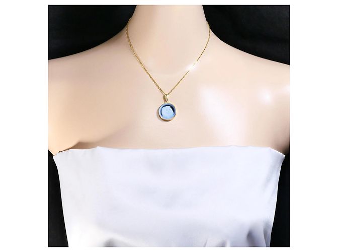 Autre Marque Collar de oro amarillo 18K con camafeo de piedra - vista 5