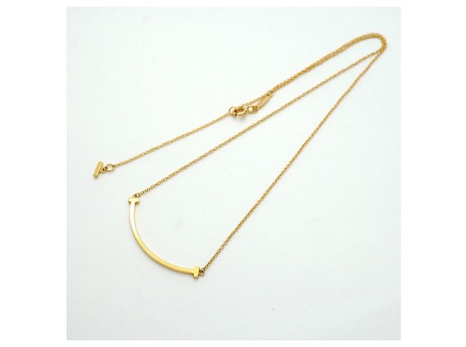 Autre Marque Collana Tiffany & Co. T Smile Small in oro giallo 18K - vista 3