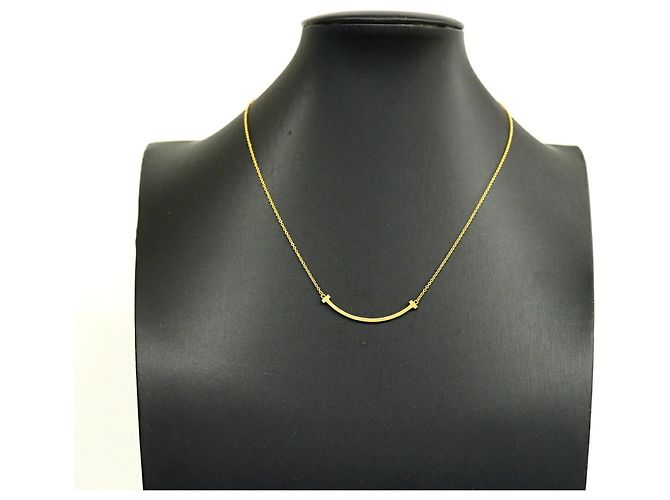 Autre Marque Collana Tiffany & Co. T Smile Small in oro giallo 18K - vista 6