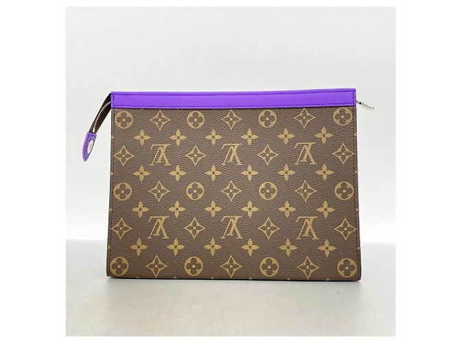 Louis Vuitton Monogram Pochette Voyage MM Clutch Bag Marrone - vista 10