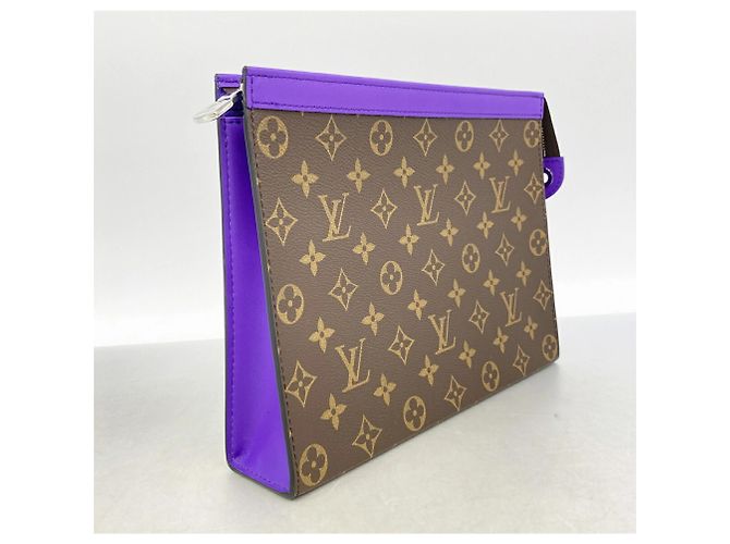 Louis Vuitton Monogram Pochette Voyage MM Clutch Bag Marrone - vista 2
