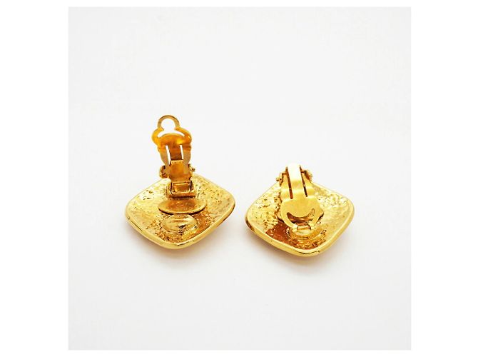 Orecchini a clip Chanel placcati oro - vista 3