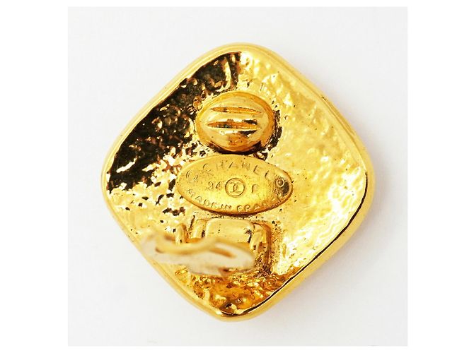 Orecchini a clip Chanel placcati oro - vista 4