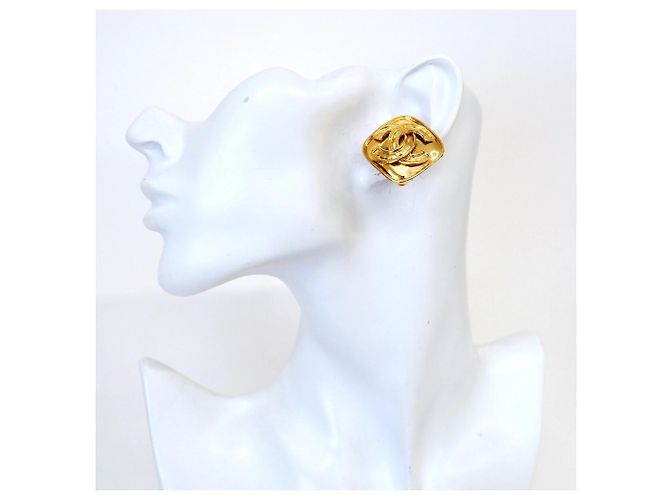 Orecchini a clip Chanel placcati oro - vista 5