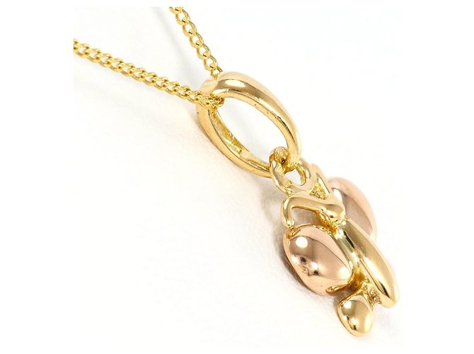 Autre Marque Collar de oro amarillo y oro rosa 18K con colgante - vista 2