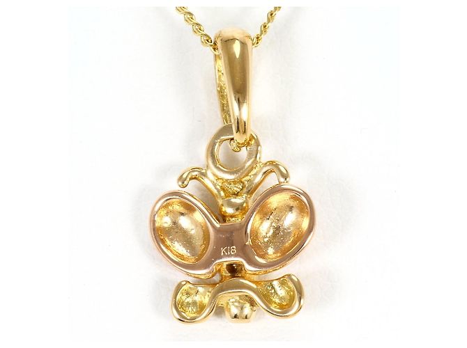 Autre Marque Collar de oro amarillo y oro rosa 18K con colgante - vista 3