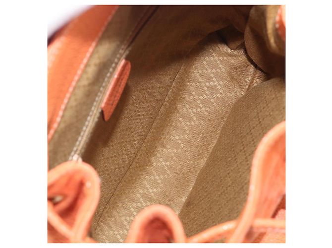 Gucci Vintage Bamboo Suede Mini Arancione - vista 5
